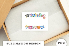Watercolor School Supplies Frame png Product Image 2