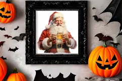 Watercolor Santa Claus Sublimation Clipart, Santa PNG Product Image 2