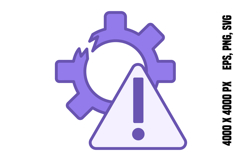 Colored Broken Icon Product Image 1