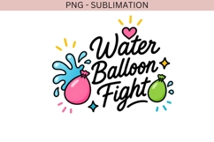 Water Balloon Fight PNG | Summer Fun Clipart | Kids Water Product Image 2