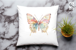 Soft Pastel Butterfly Clipart Sublimation PNG Product Image 2