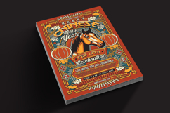 Red Chinese New Year Year Of The Horse Retro Flyer Product Image 2
