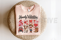 Howdy Valentine ,Western Valentines Day Sublimation PNG Product Image 2