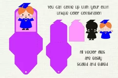 Happy Girl| Graduation Gift Card Holder | Paper Craft Product Image 2