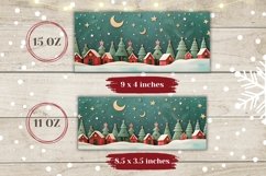 Christmas Mug Wrap Design, 3D Winter Mug Sublimation Design Product Image 2