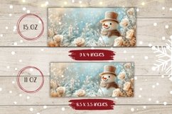 Snowman Mug Template, Winter Mug Wrap Design Product Image 2