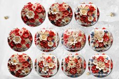 3D Flowers | 11 papercut car coaster &amp; key chain designs Product Image 2