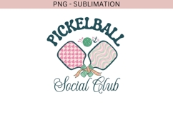 Pickleball Social Club PNG | Girly Pickleball Design | Cute Product Image 2