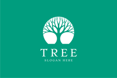 Green Tree Logo Design Vector Illustration Product Image 2