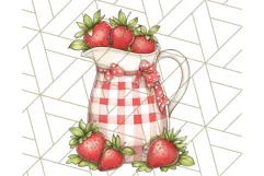 Cottagecore Strawberry Kitchen PNG Clipart, Retro Fruit Png Product Image 2