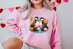 Valentines Day Mandarin Duck Couple, Christmas Clipart Product Image 2