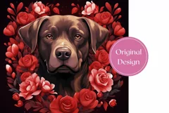 Cute Chocolate Labrador Tumbler Sublimation, Dog Tumbler PNG Product Image 2