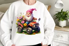 Garden Gnome Sublimation clipart, Watercolor Clipart Product Image 2