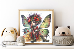 Flower elf digital paper, background clipart Product Image 2