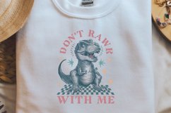 Sarcastic Animal Dont rawr with me Black png Product Image 1