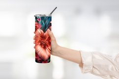 Heart Flower Tumbler Wrap Design Product Image 2