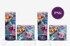 Gemstones Tumbler Sublimation, Crystals Tumbler Wrap Designs Product Image 2