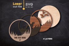American Foxhound Dog SVG laser cut files for Glowforge Product Image 2