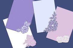 Floral Papercut Invitations | 4 SVG items Product Image 2