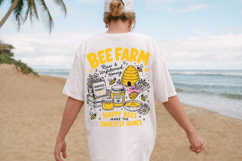Honey Farmers Market PNG, Local Bee Farm Wildflower Honey Product Image 2