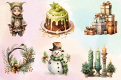 Hand Drawn Cozy Christmas Clipart Bundle, Cozy Christmas PNG Product Image 3