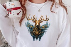 Steampunk Christmas Sublimation Clipart, Steampunk Christmas Product Image 2