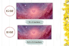 Sky Mug Wrap, Love Heart Mug Design, Glitter Mug Product Image 2