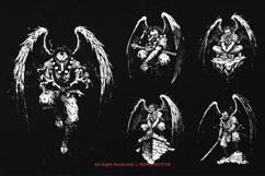 10 Bundle Dark Art Tengu Japanese Oni Demon Yokai Mask Skull Product Image 3