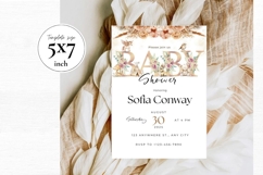 Baby Shower Invitation Template 191 Product Image 2