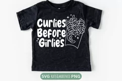 Curlies Before Girlies SVG | Funny Boy Valentine SVG PNG Product Image 2