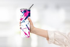 Colorful abstract splashes tumbler wrap sublimation design Product Image 2