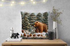 Winter Animals Pillow Case, Winter Forest Pillowcase Design Product Image 2