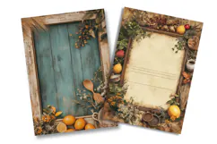 Rustic Kitchen Junk Journal Pages Product Image 2