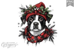 Christmas Dog Clipart Design - High Quality 300 Dpi Product Image 1