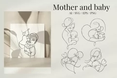 Family One Line Illustrations Ai, Svg, Eps, Png Product Image 2