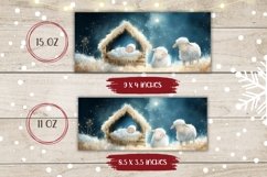 Christian Mug Wrap, Christmas Coffee Mug Template Product Image 2
