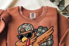 Custom Thanksgiving Boys Turkey Camo With Kid Names PNG Product Image 4
