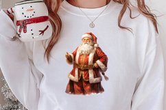 Gold Christmas Watercolor Clipart Sublimation, Christmas PNG Product Image 2