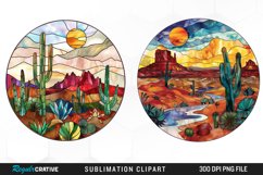 Stained Glass Desert Clipart Bundle Product Image 2