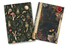 Dark Botanical Junk Journal Pages Product Image 2