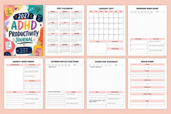 2027 ADHD Productivity Journal | Focus &amp; Brain Dump Planner Product Image 2