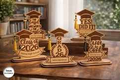 Graduation Tassel Holders Laser Cut | Glowforge | SVG Product Image 2