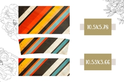 Retro Stripes Tumbler Design, Abstract 40 Oz Tumbler PNG Product Image 2