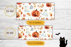 Halloween Mug Wrap, Halloween Print, Pumpkins Mug PNG Product Image 2