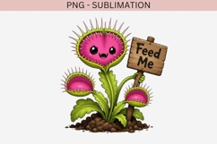 Cute venus flytrap png design for T-shirts Product Image 2
