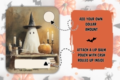 Art Halloween Ghost Money Card Printable Product Image 2