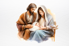 Christmas Nativity Sets Clipart PNG Product Image 2