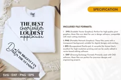 The Best Cheerleader SVG - Father's Day Sleeve Design Product Image 2