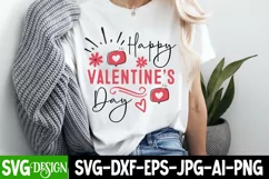 Happy Valentine’s Day SVG Design/Happy Valentine’s Day PNG Product Image 1