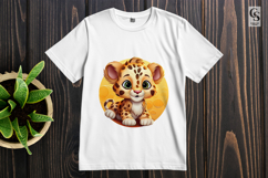 Playful Baby Leopard Clipart Sublimation PNG Product Image 2